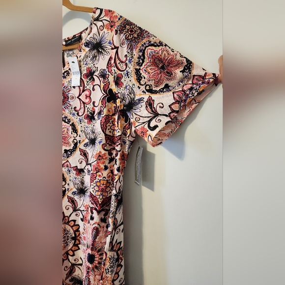 NWT Lane Bryant Floral Dress size 16 Pink and Blacl - Picture 4 of 7